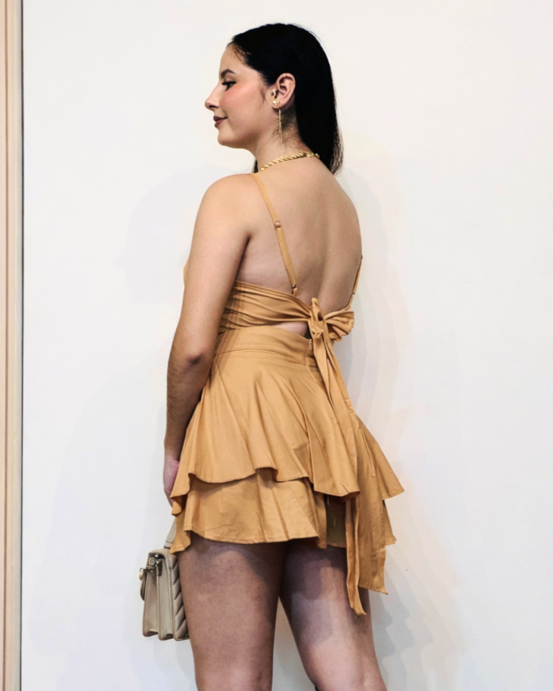 Enterizo Short Aida Camel