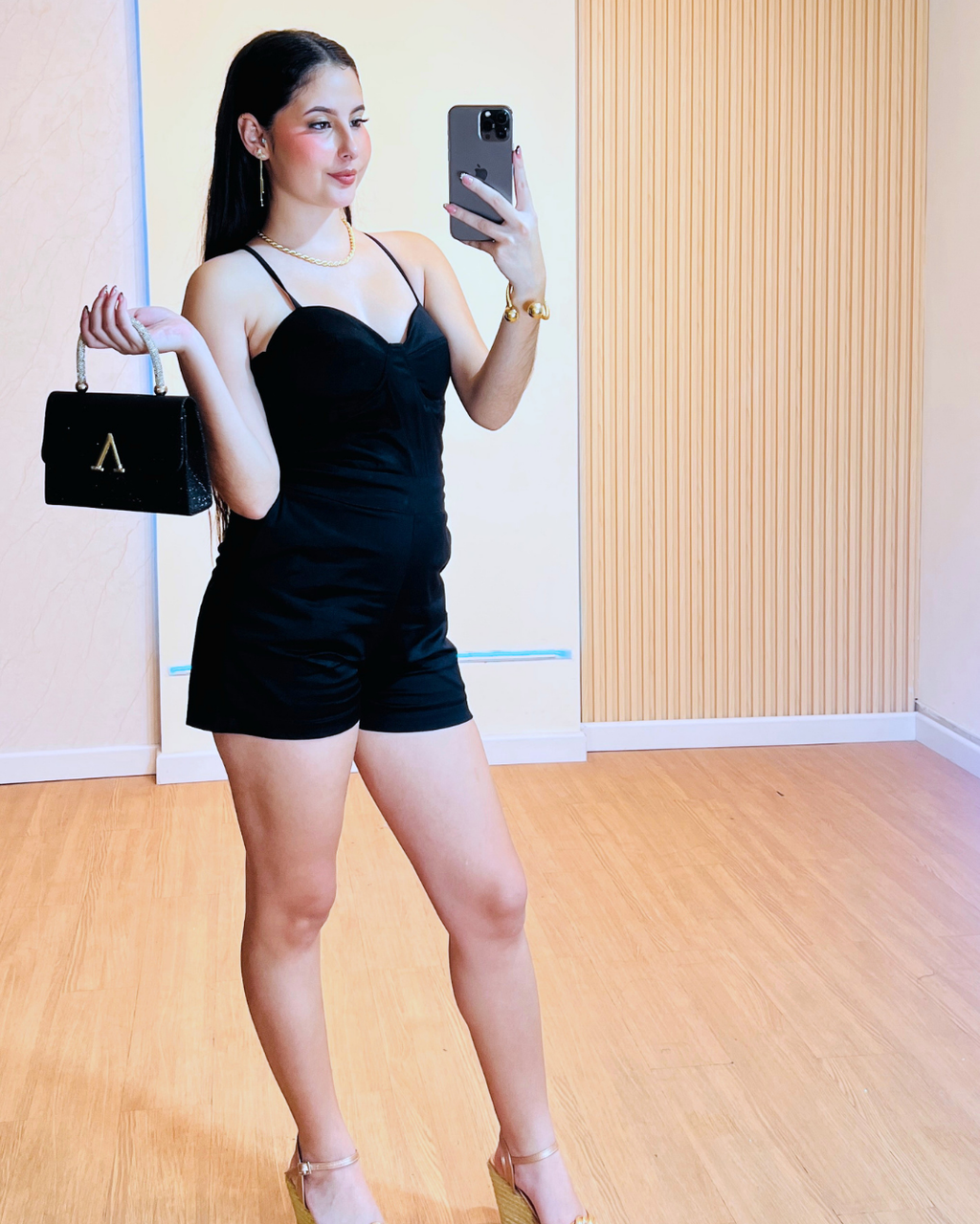 Enterizo Short Azareel Negro
