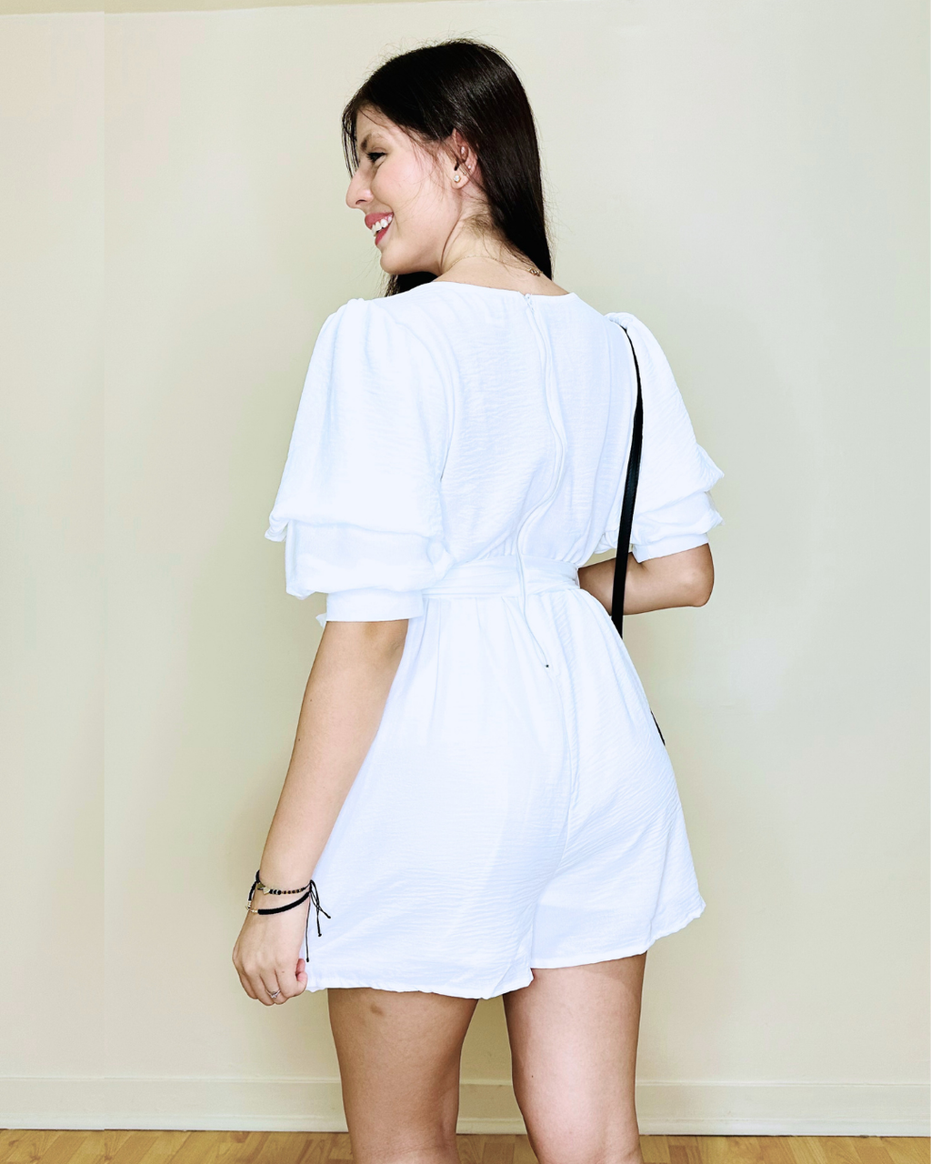 Enterizo Short Candy Marfil