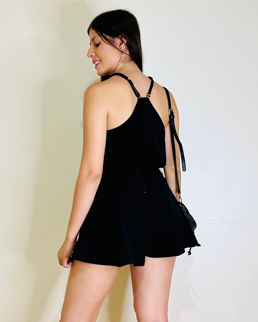 Enterizo Short Cazzu Negro
