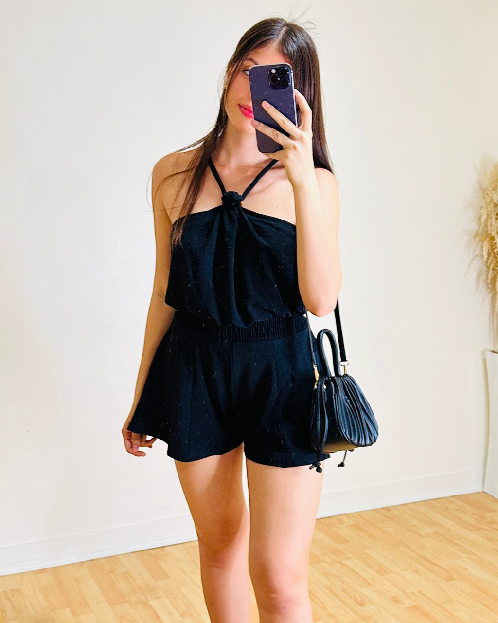 Enterizo Short Cazzu Negro