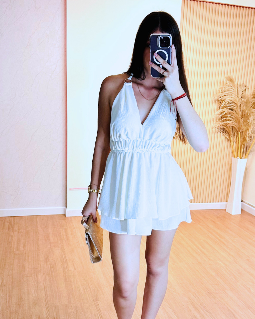 Enterizo Short Dalia Blanco