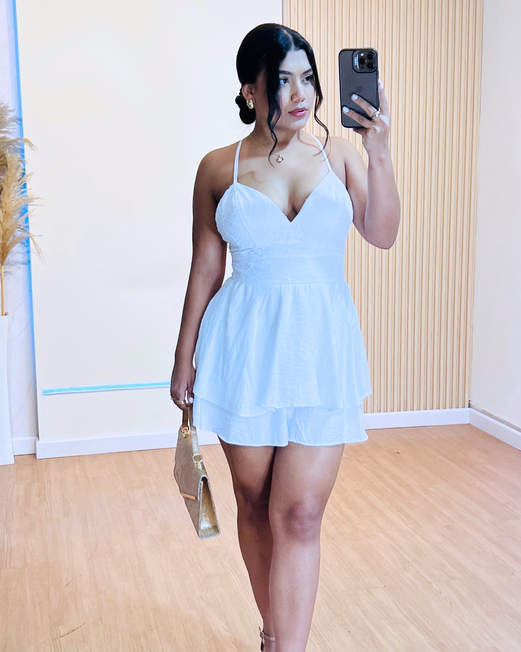 Enterizo Short Dominica Blanco