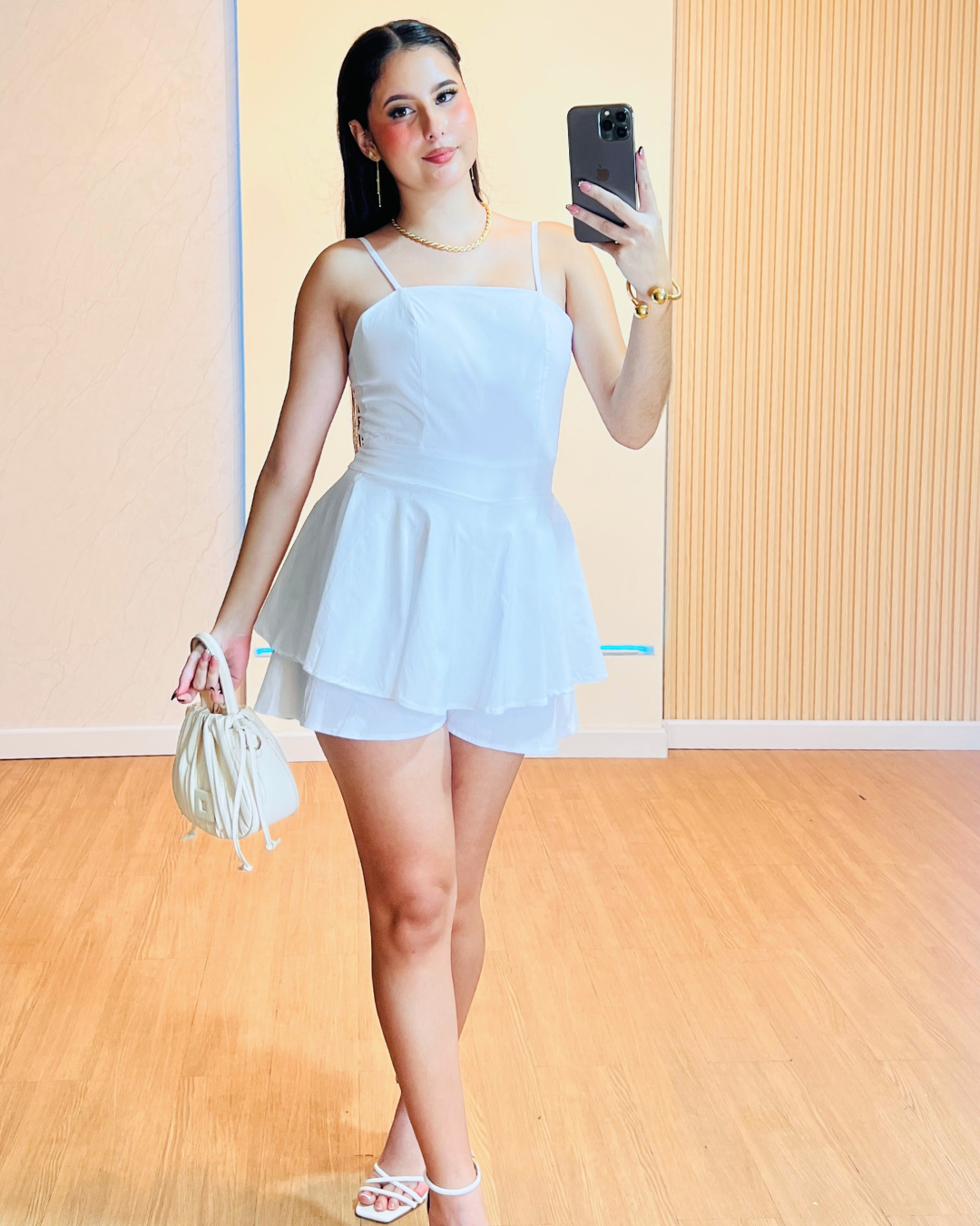 Enterizo Short Dominica Blanco