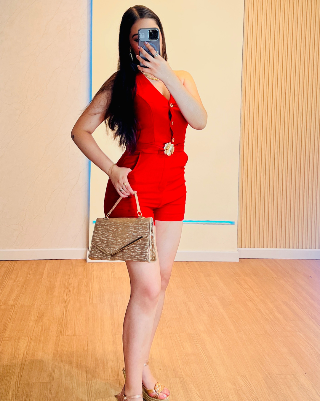 Enterizo Short Salome Rojo