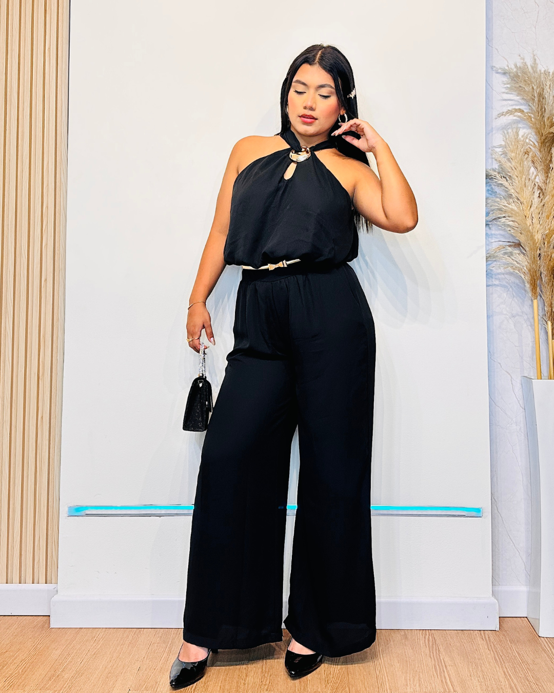 Enterizo Yesica Negro