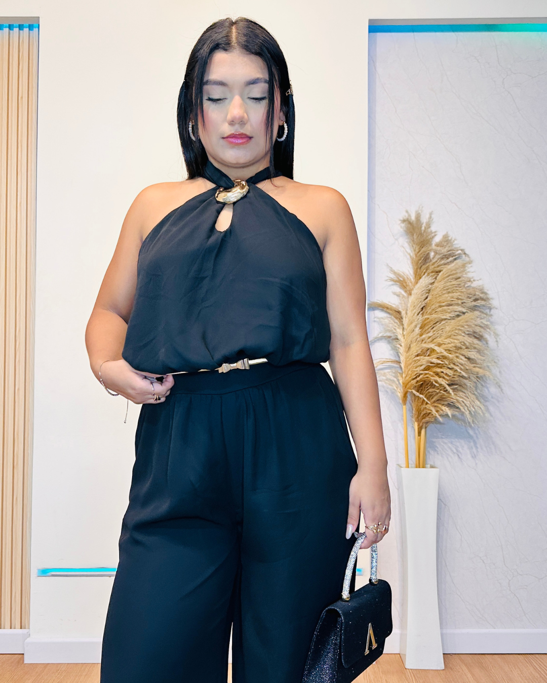 Enterizo Yesica Negro