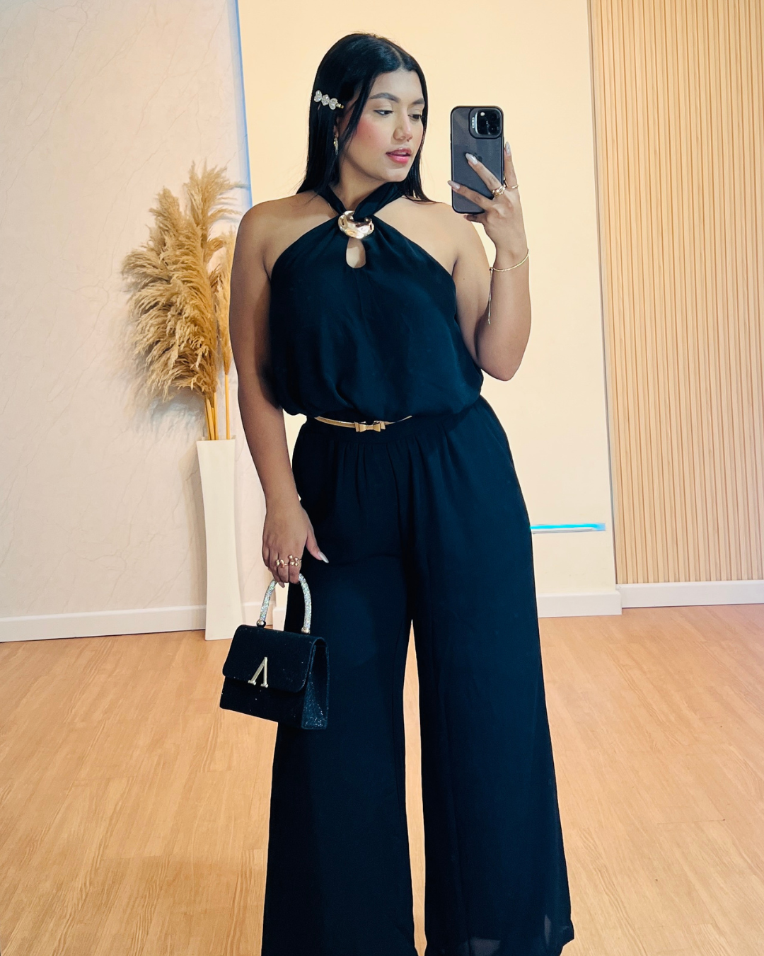 Enterizo Yesica Negro