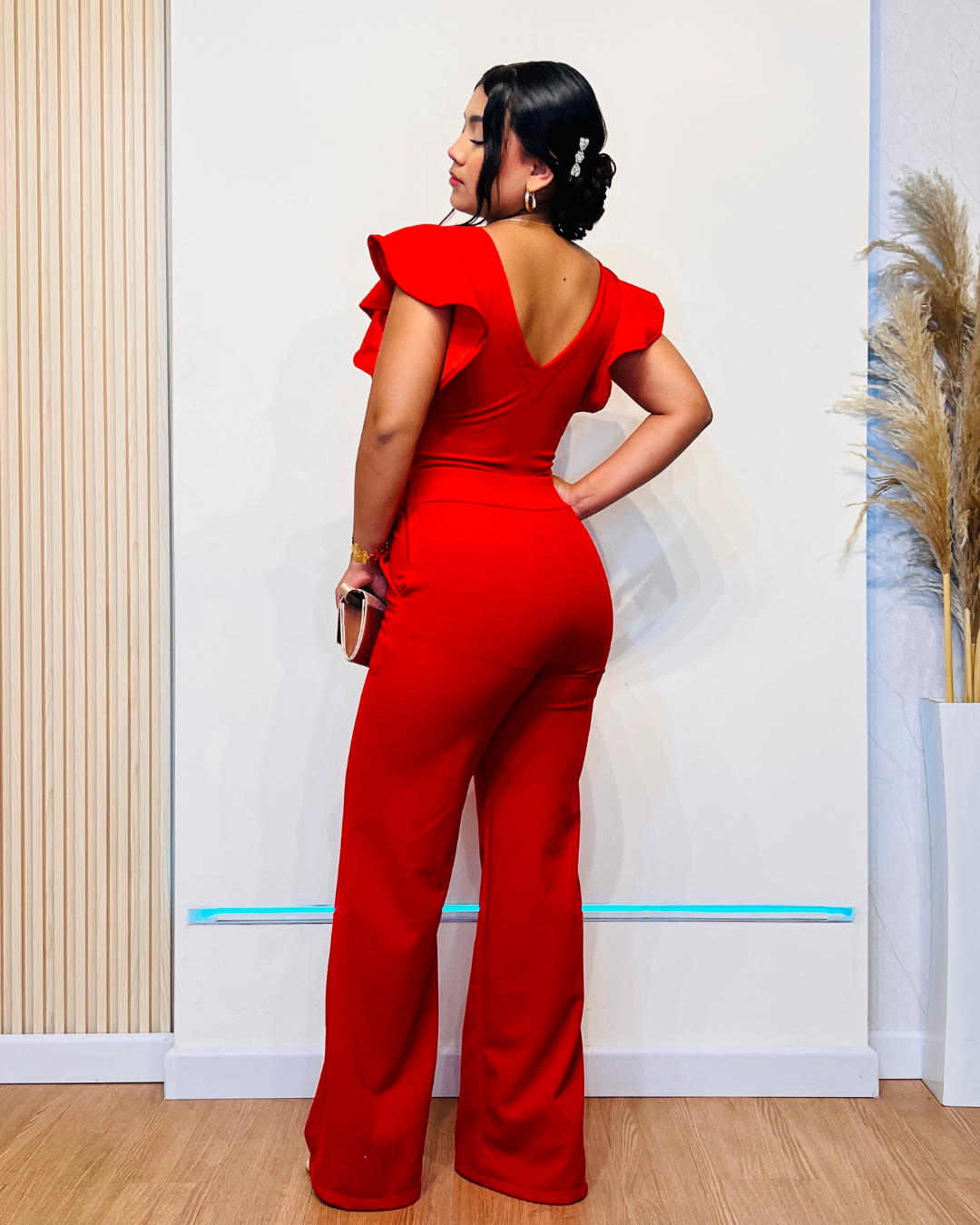 Enterizo Yuliana Rojo