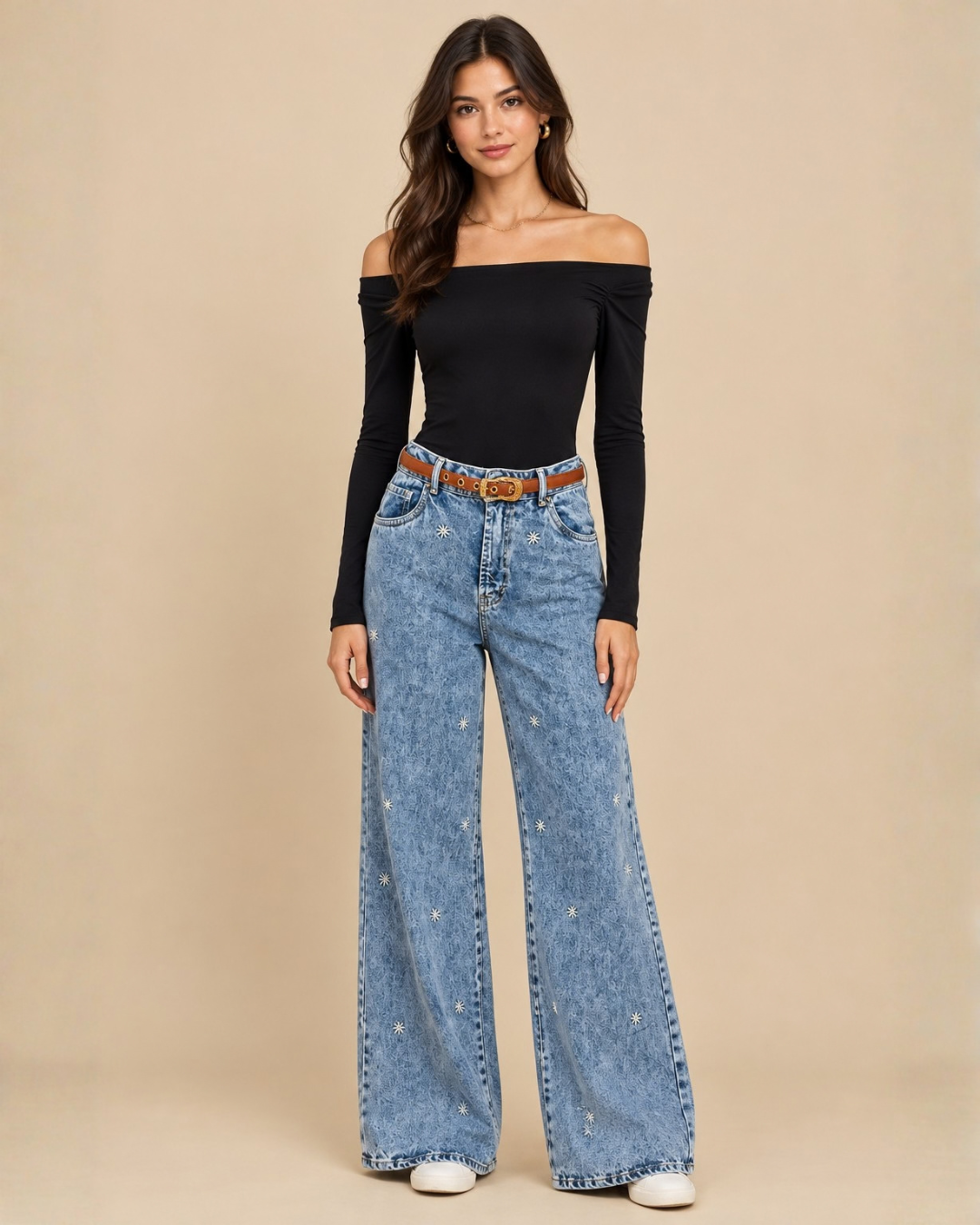 Pantalón Jean Jasmin Denim Claro Bota Recta
