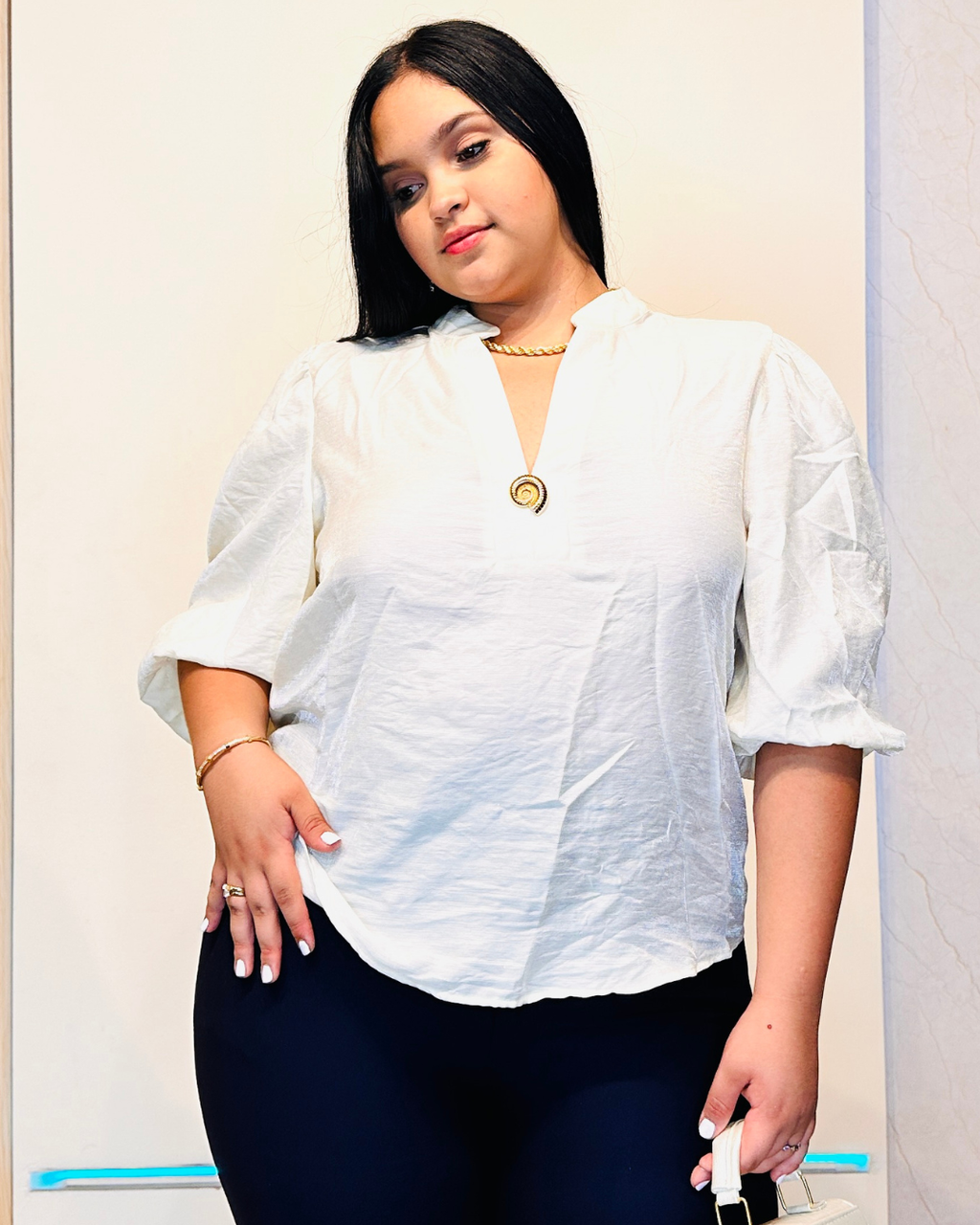 Blusa Carmen Crema
