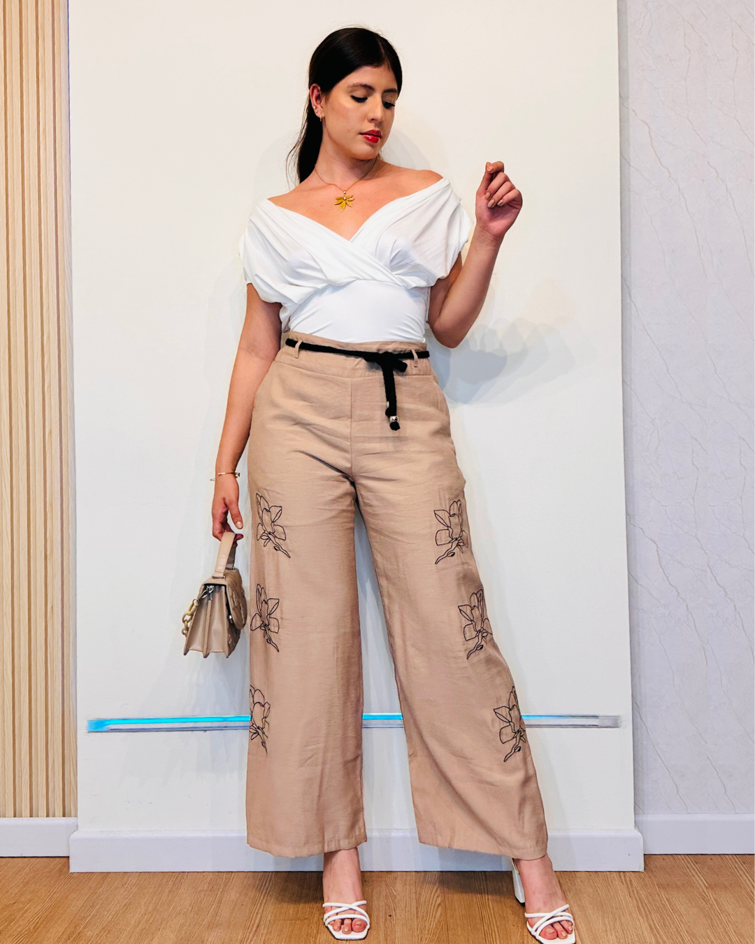 Pantalón Martina Camel