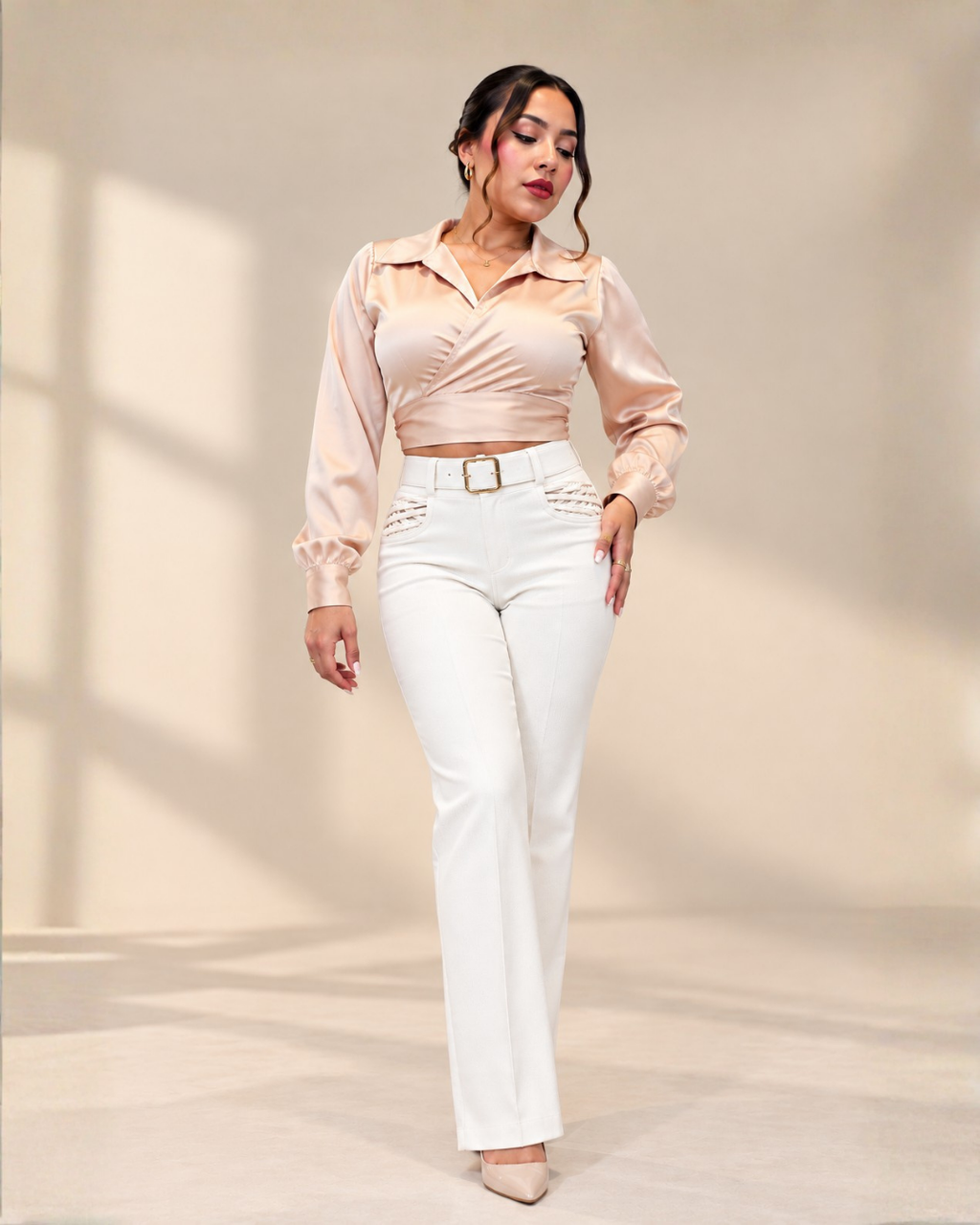Pantalón Mila Marfil