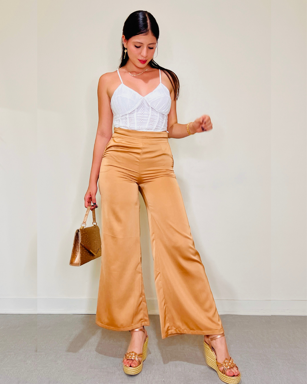 Pantalón Delia Caramelo