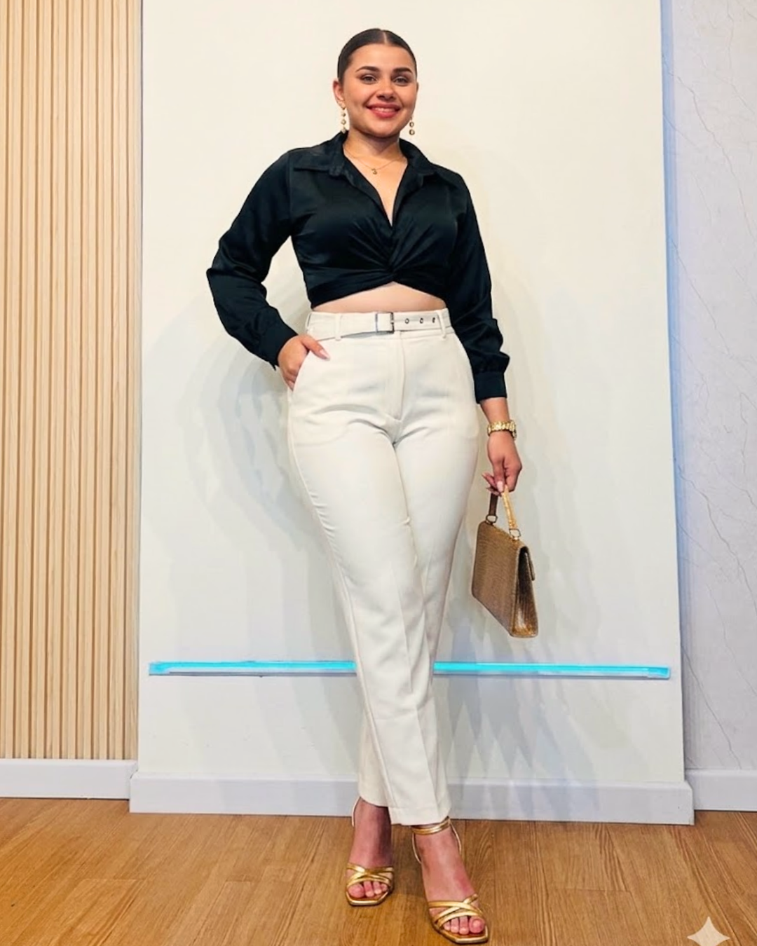 Pantalón Laura Crema