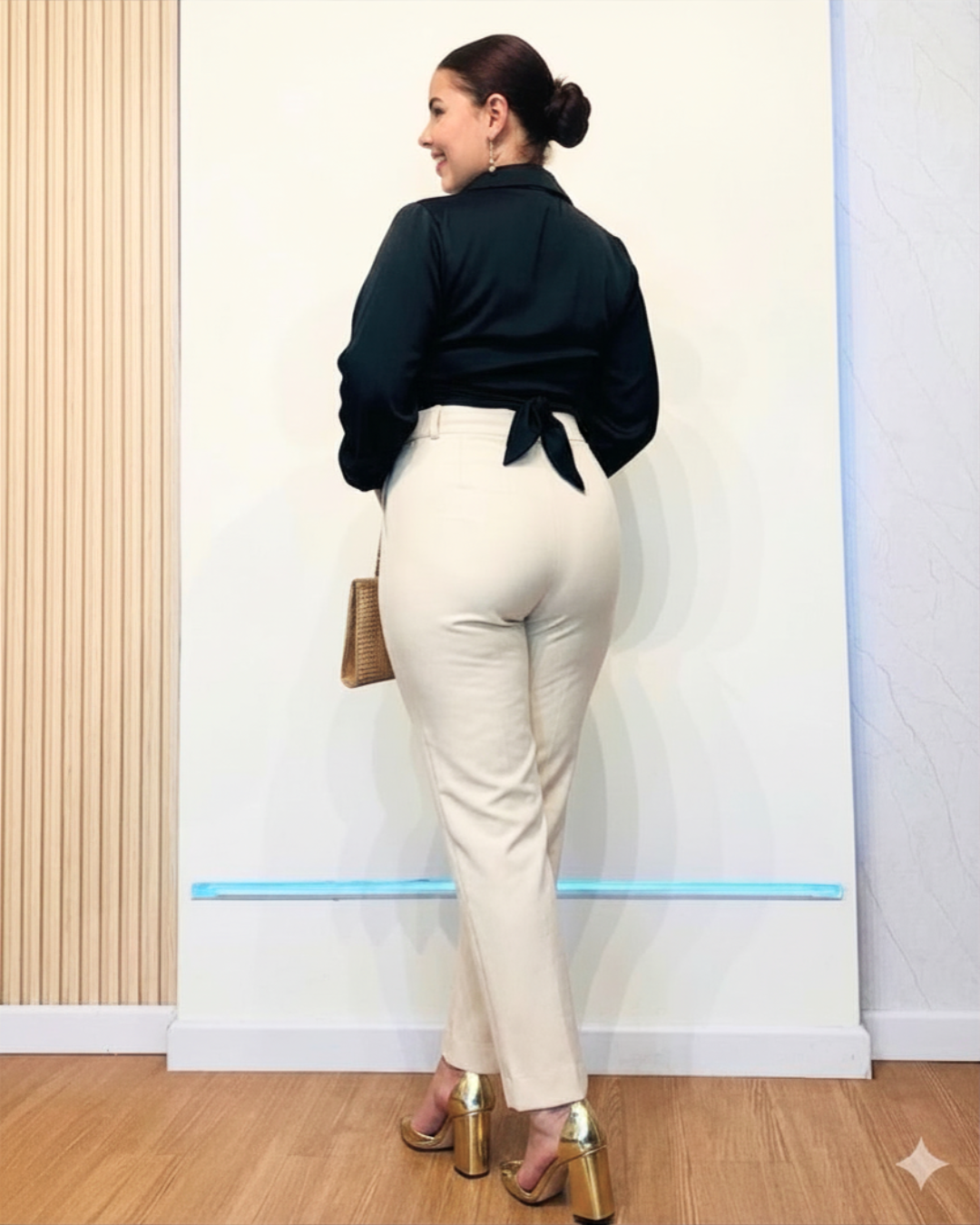 Pantalón Laura Crema