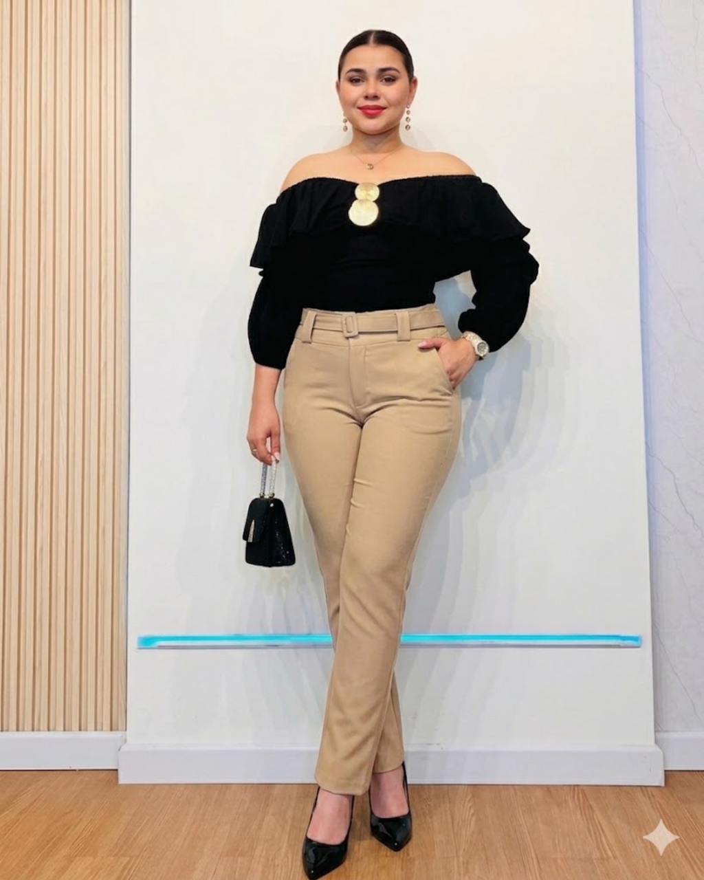 Pantalón Lia Camel