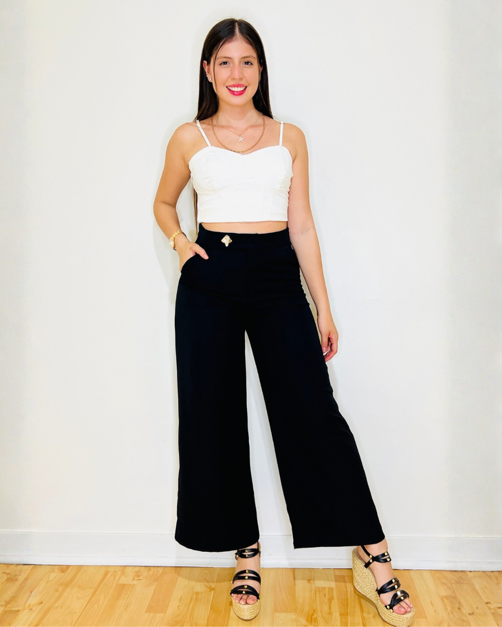 Pantalón Nathaniel Gris Negro