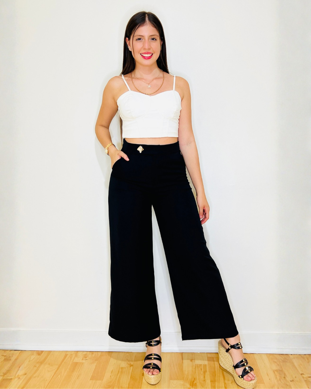 Pantalón Nathaniel Gris Negro