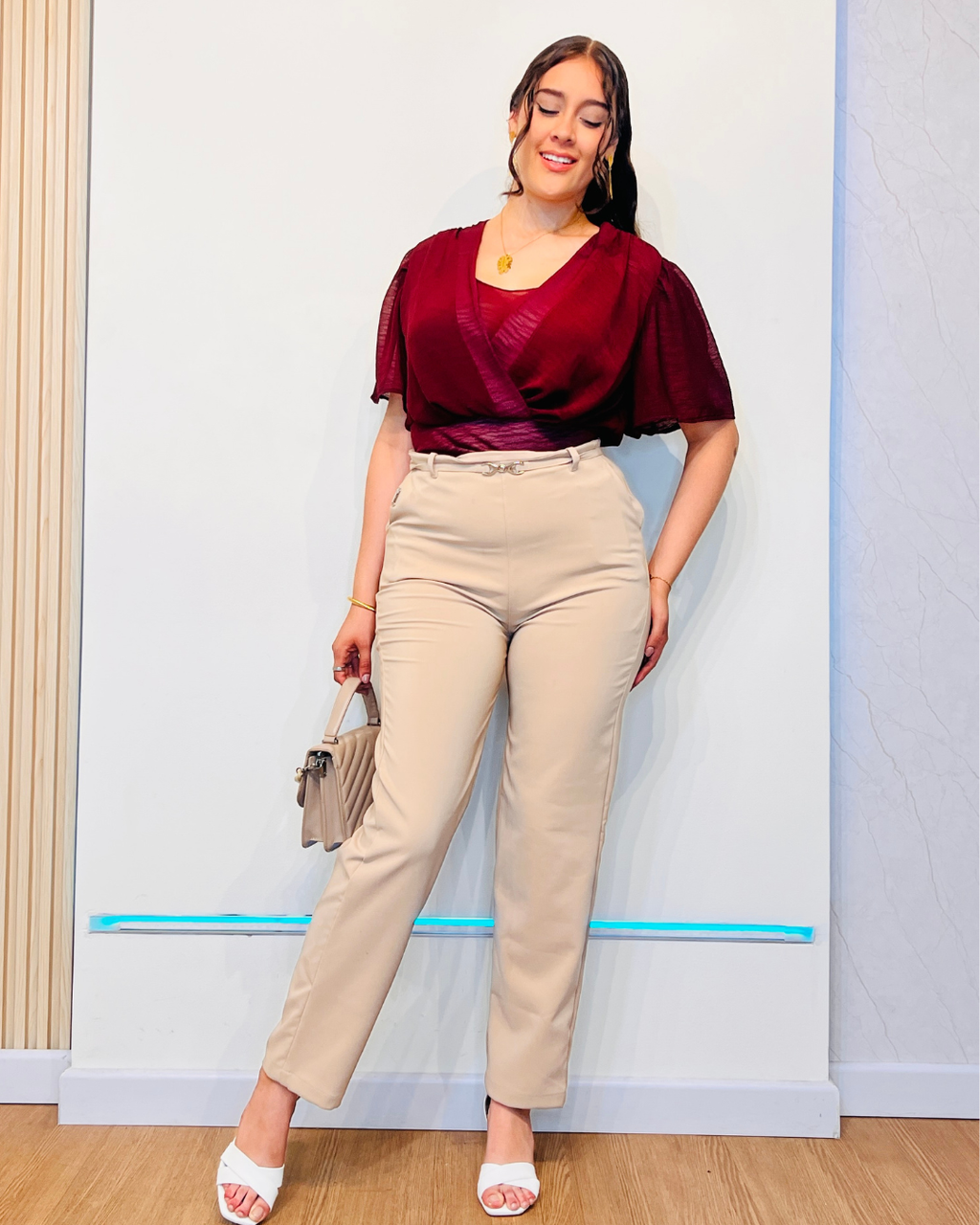 Pantalón Paulina Camel
