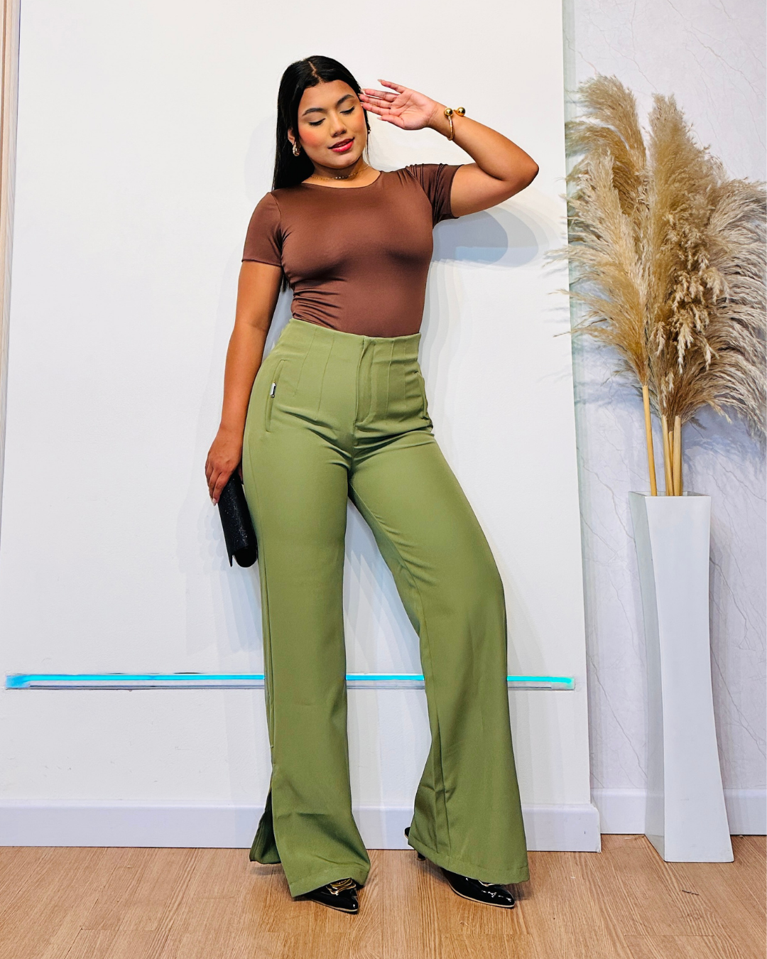 Pantalón Shaira Verde Reseda