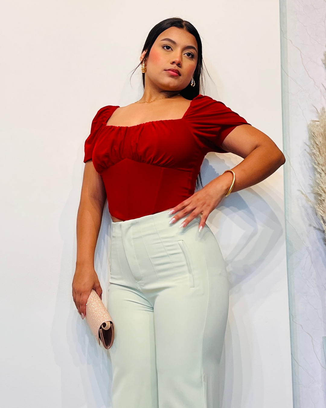 Blusa Perla Rojo