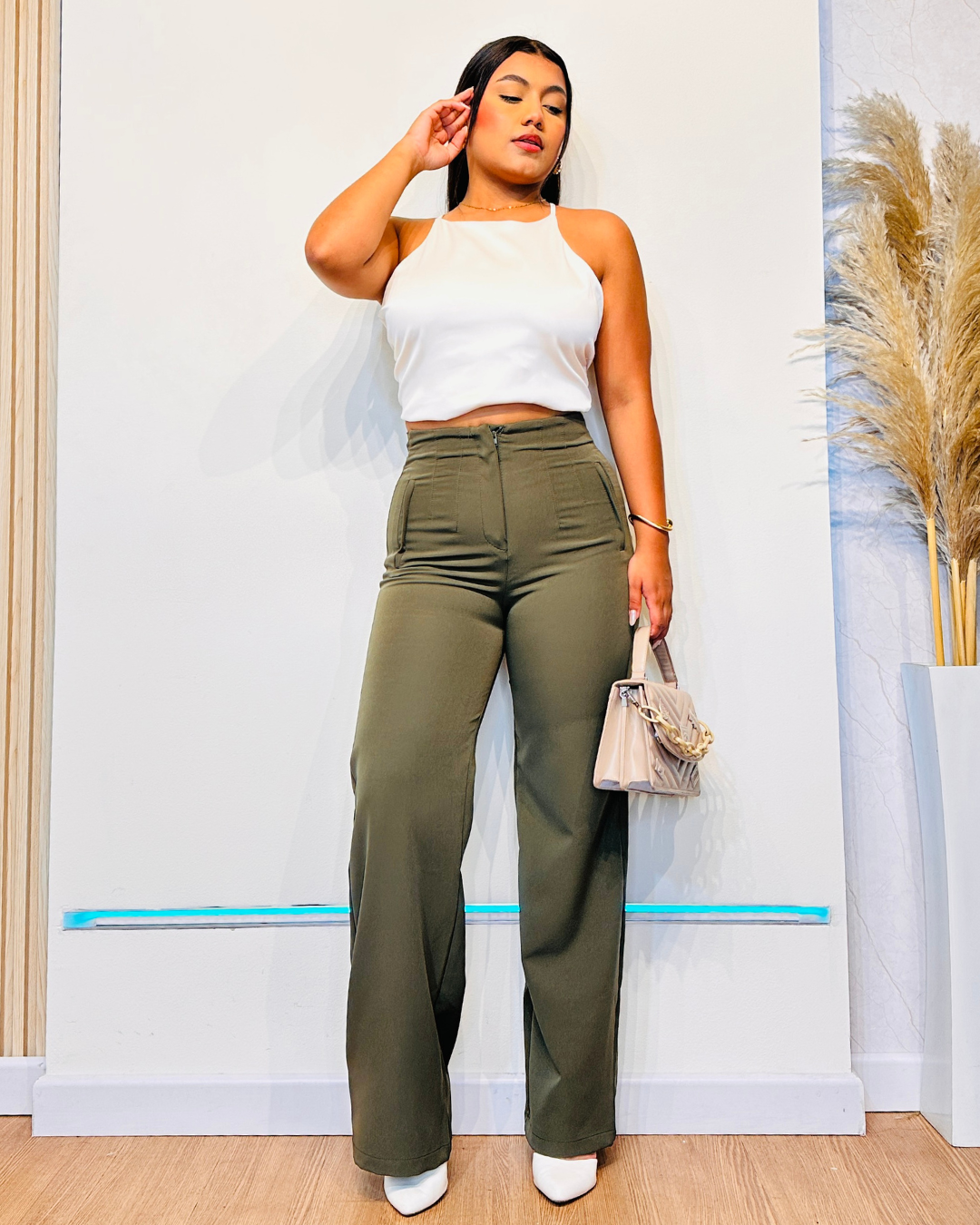 Pantalón Sheila Verde Militar