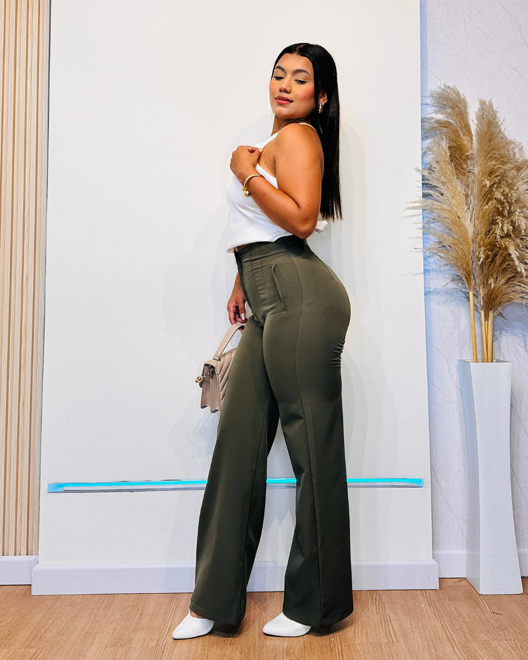 Pantalón Sheila Verde Militar