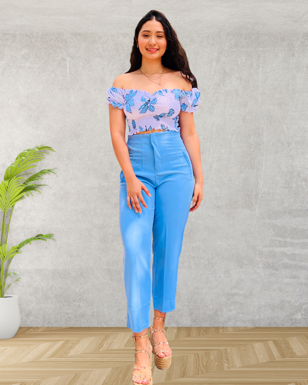 Pantalón Tania Celeste
