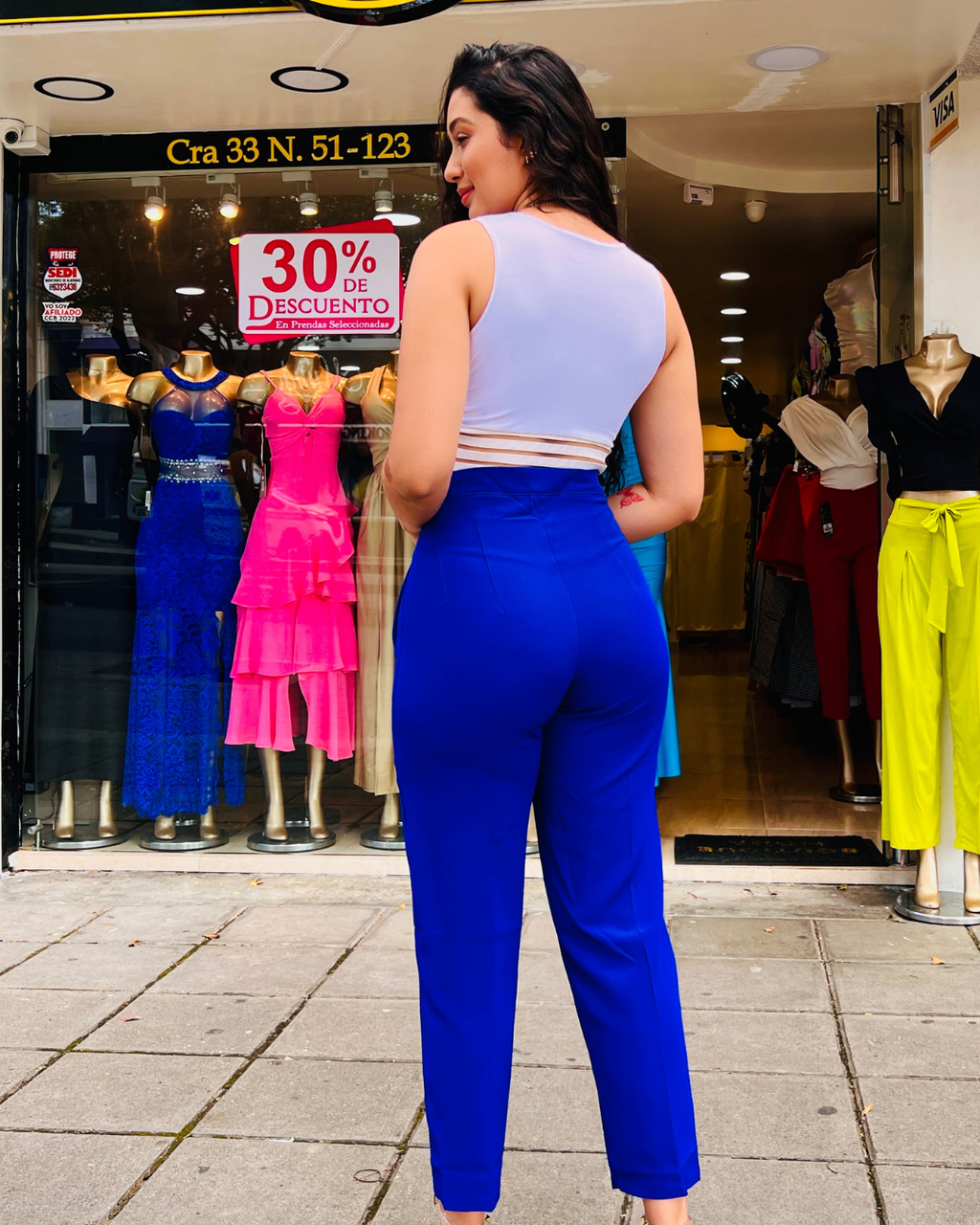Pantalón Tania Azul Rey