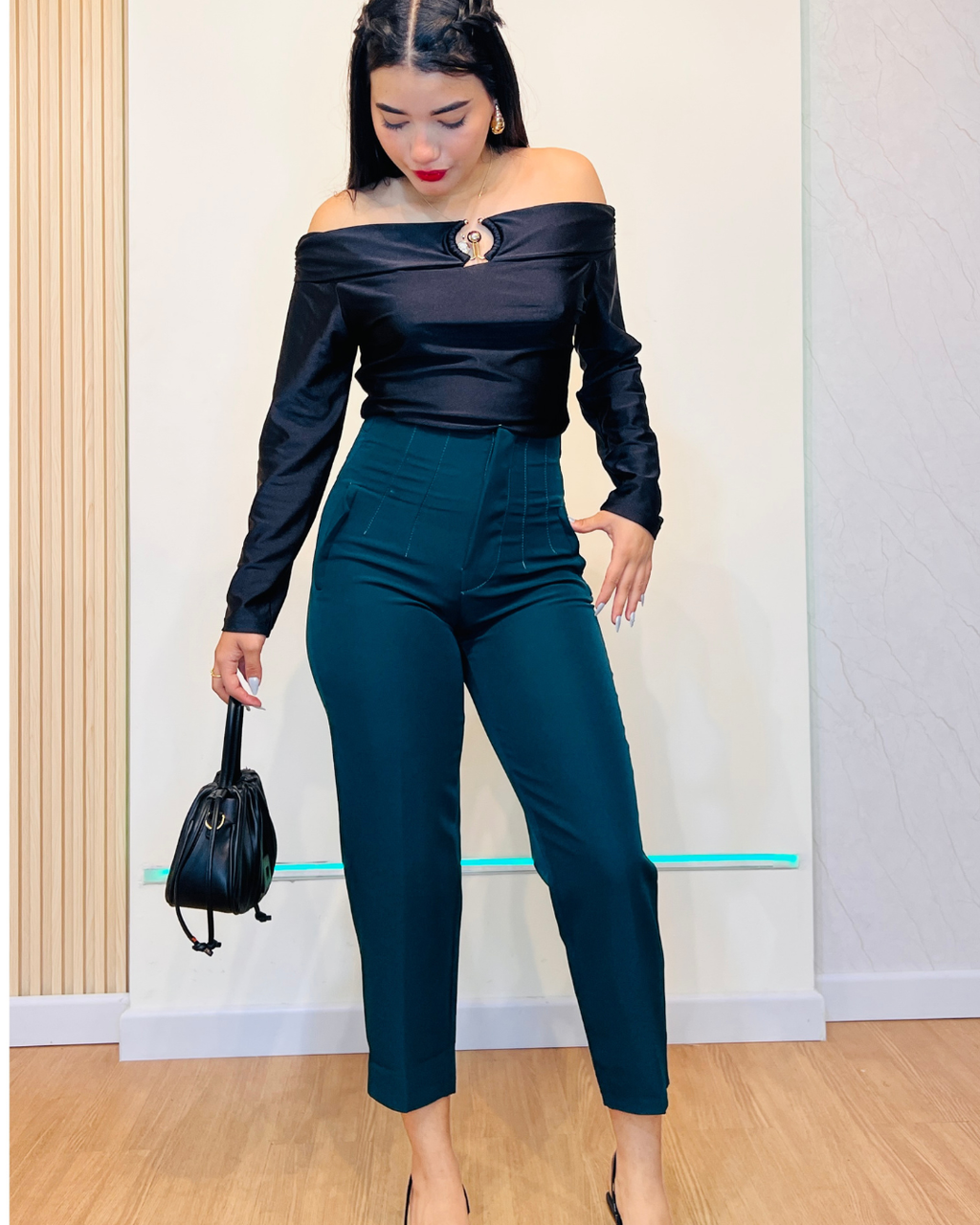 Pantalón Tania Verde Botella