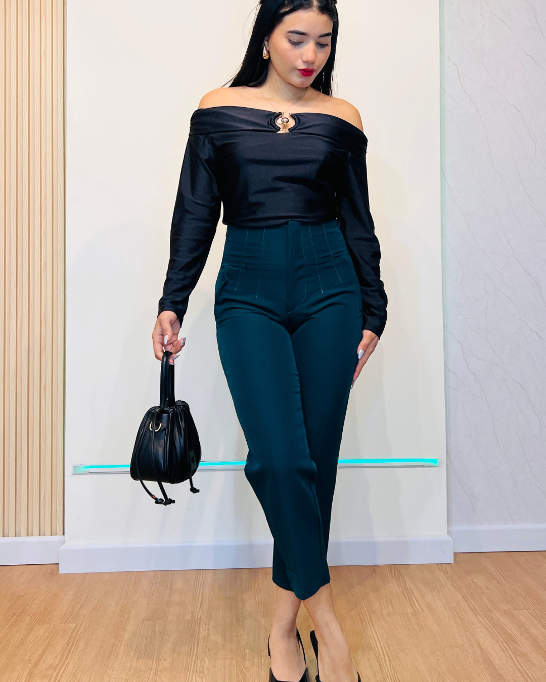 Pantalón Tania Verde Botella