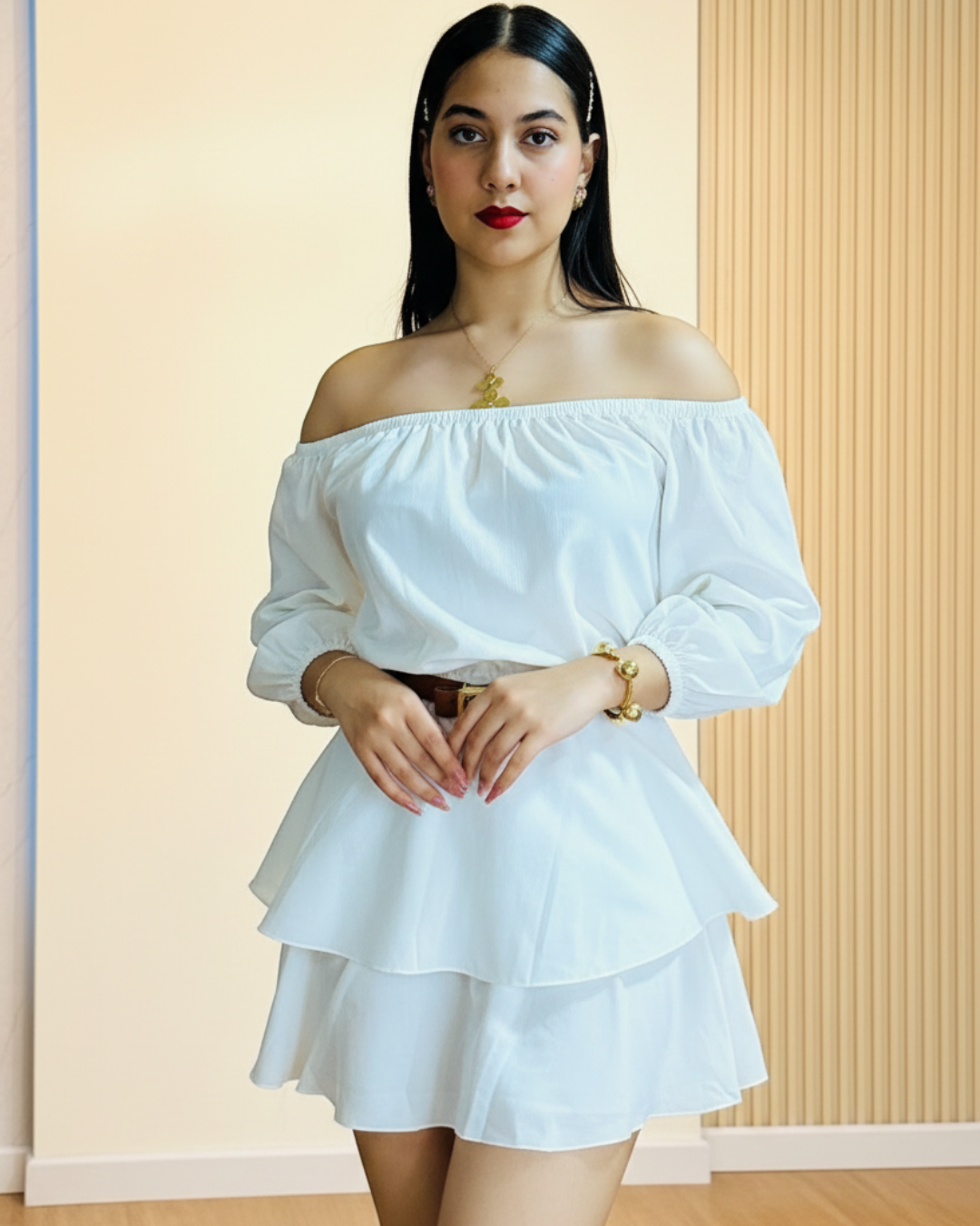 Vestido Abby Marfil
