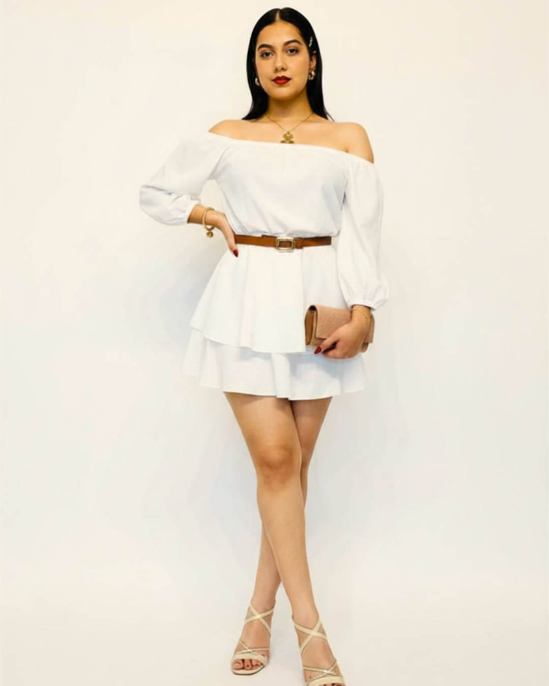 Vestido Abby Beige