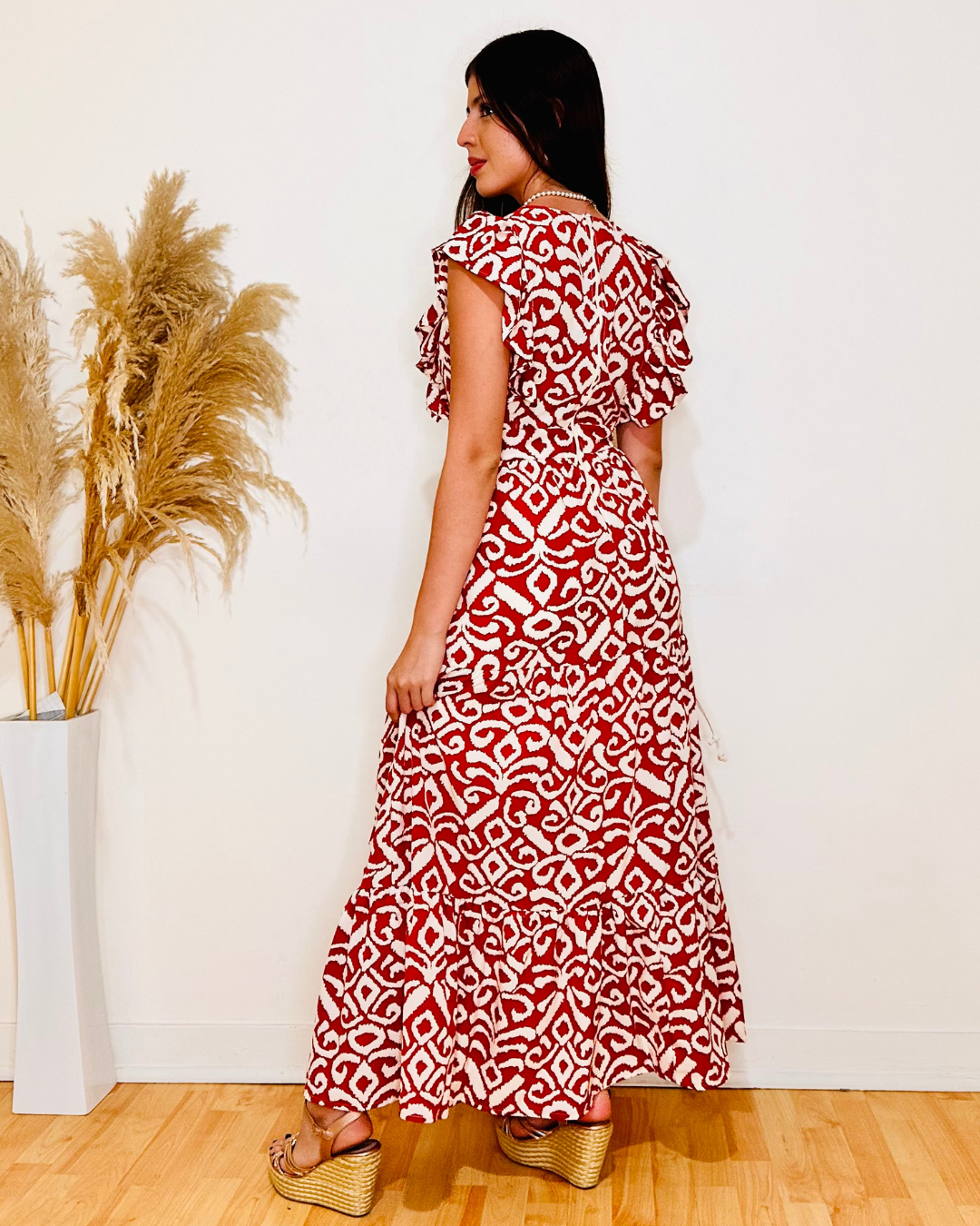 Vestido Anette Terracota