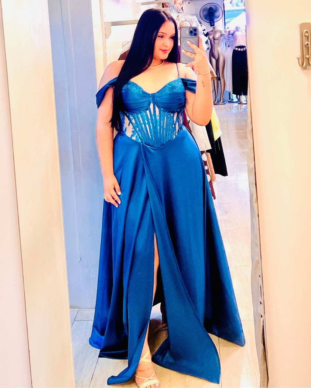 Vestido Arianne Petróleo