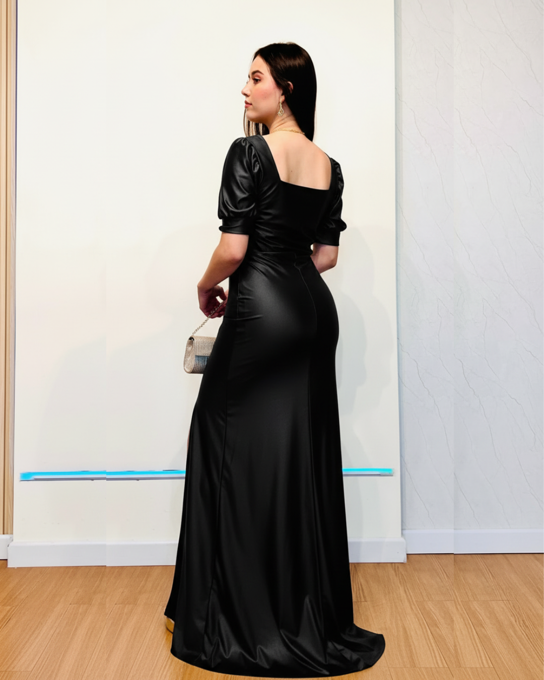 Vestido Largo Carmen Negro