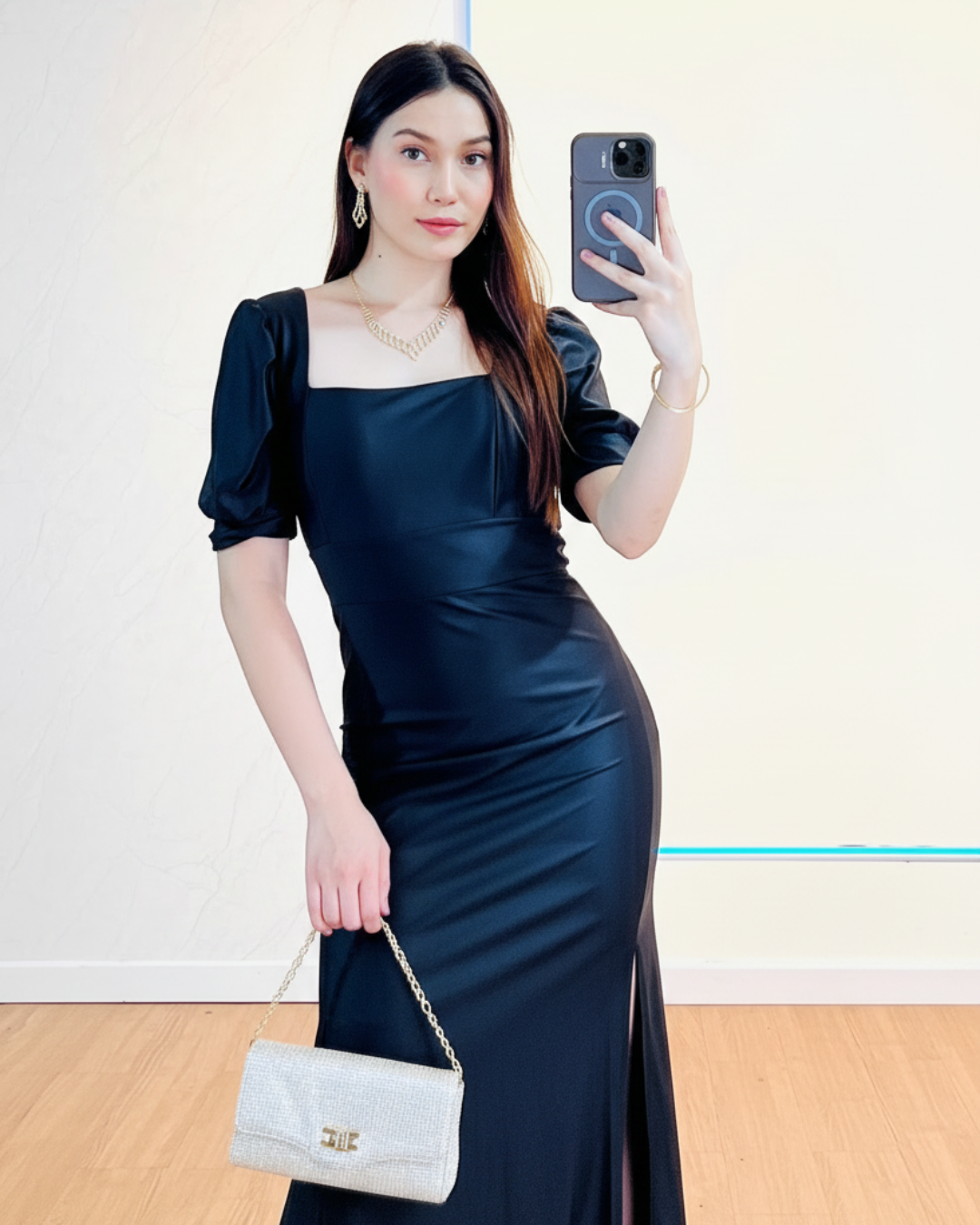 Vestido Largo Carmen Negro
