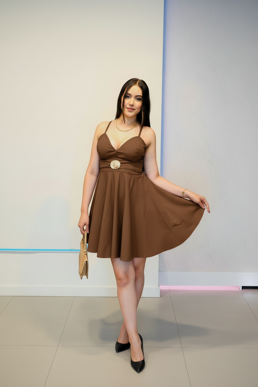 Vestido Sirina Mocca
