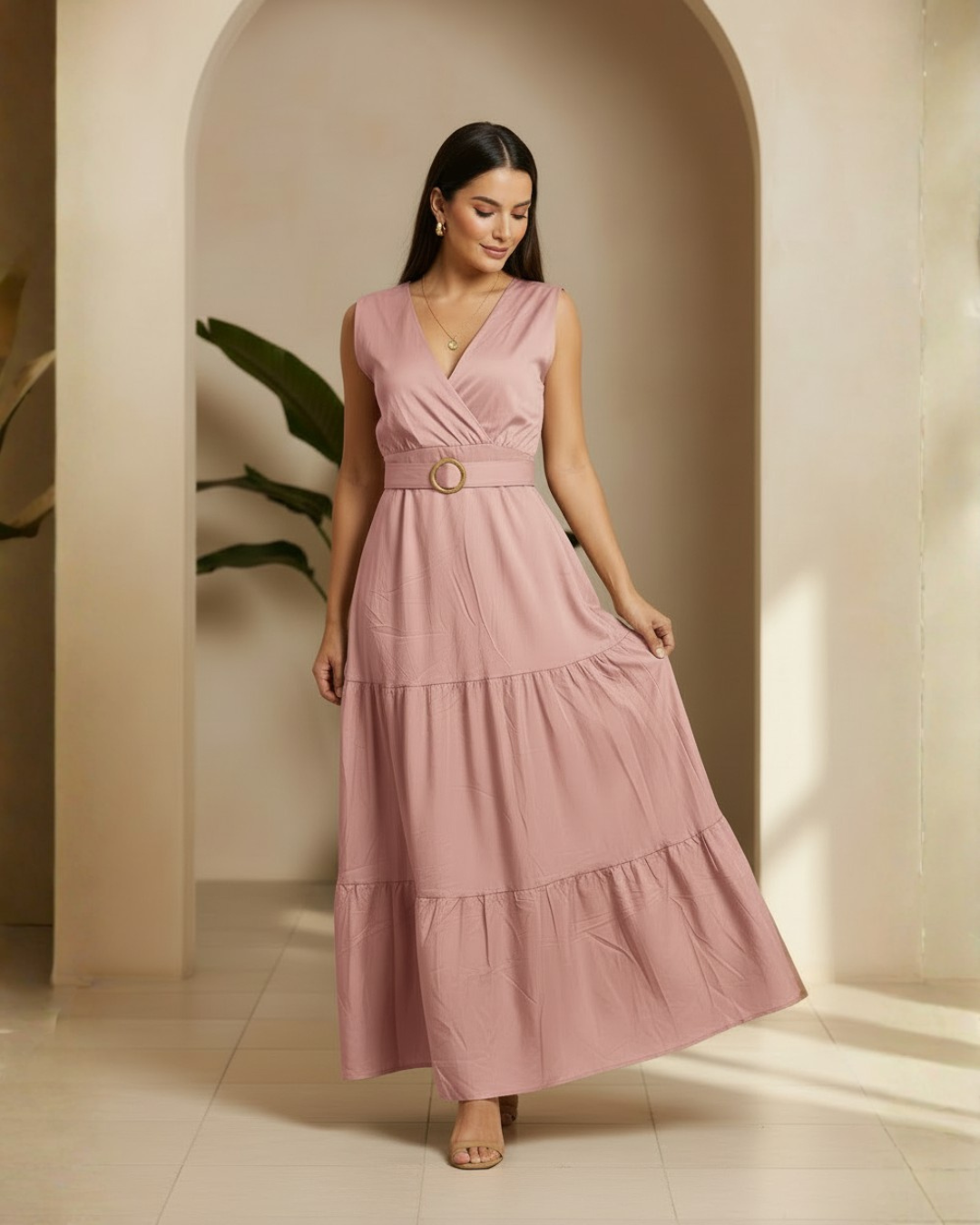 Vestido Ester Rosado