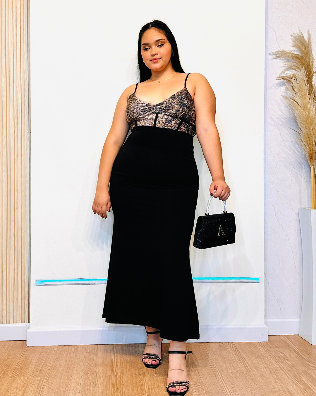 Vestido Fleur Dorado