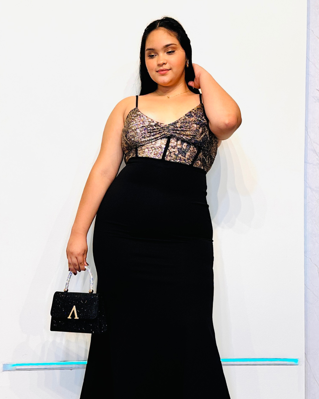 Vestido Fleur Dorado