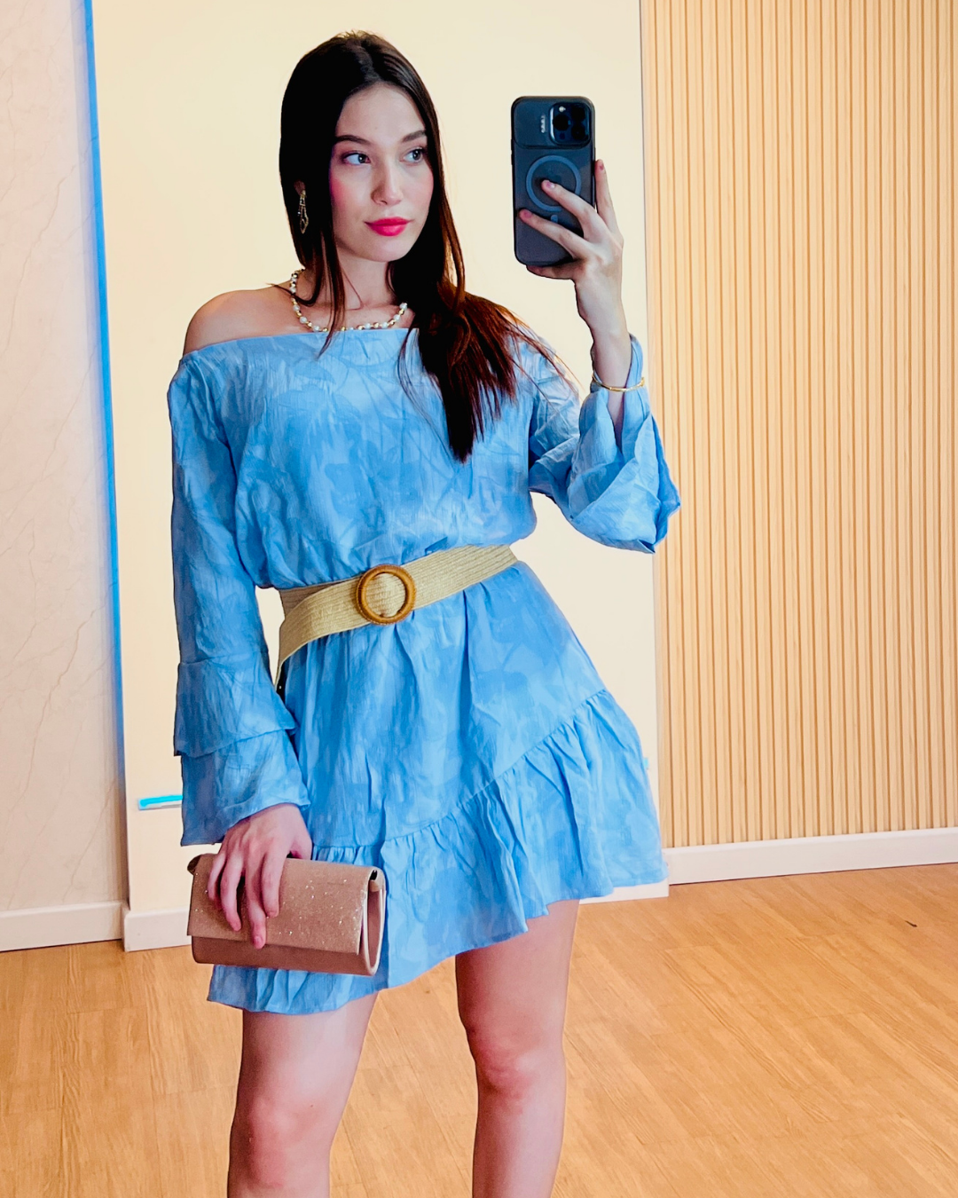 Vestido Flor Celeste