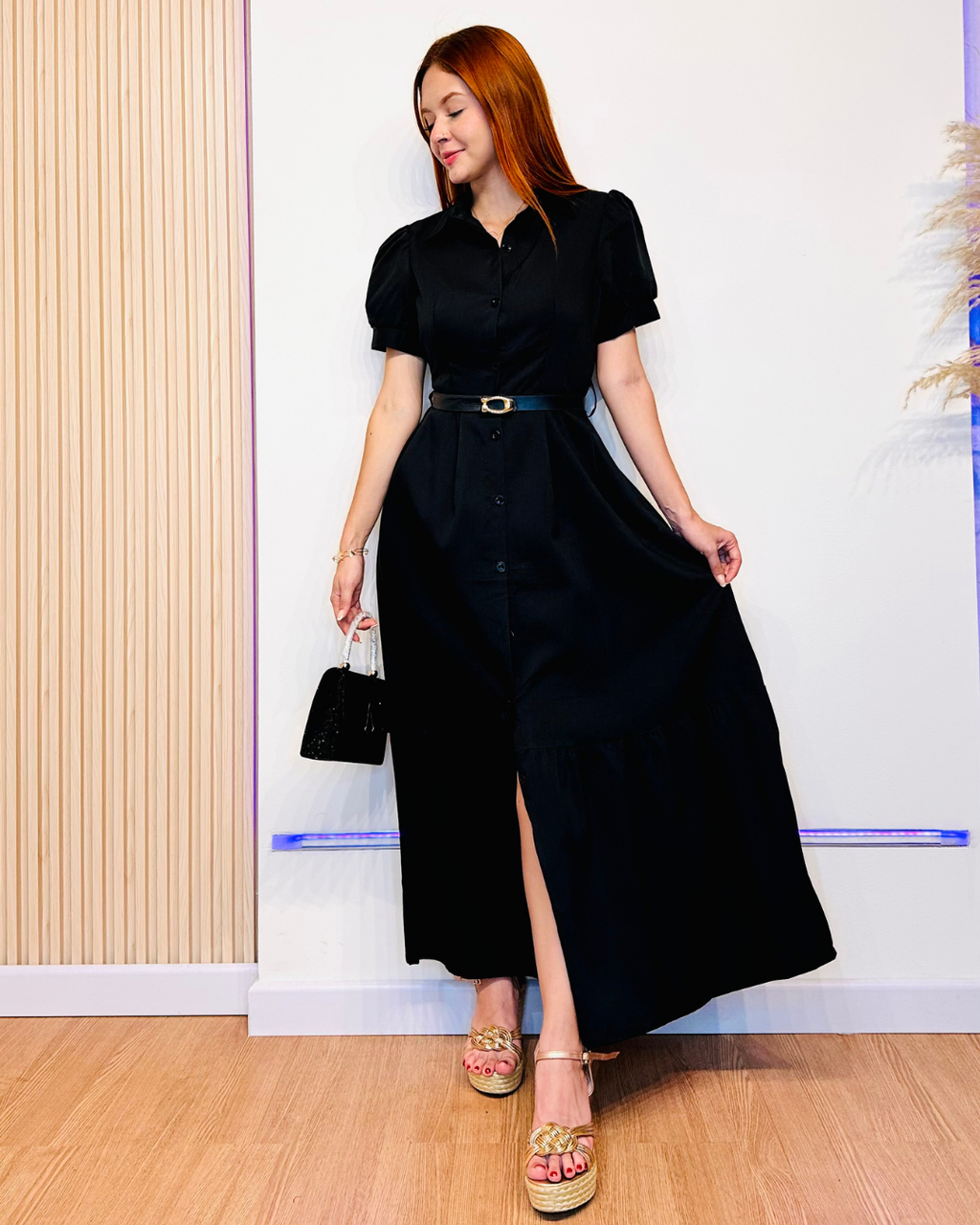 Vestido Hemi Negro