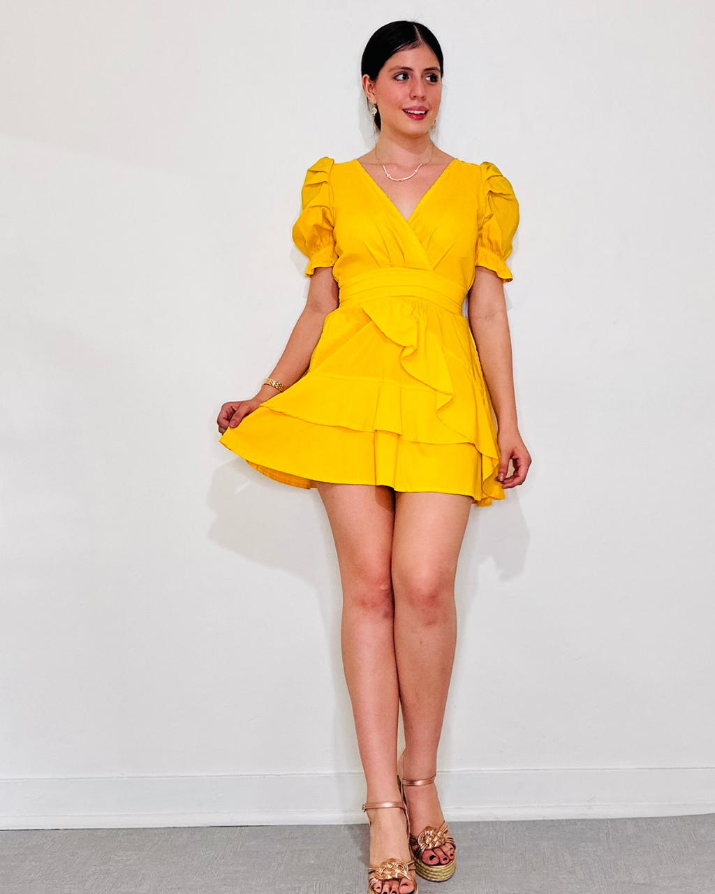 Vestido Jade Amarrilo