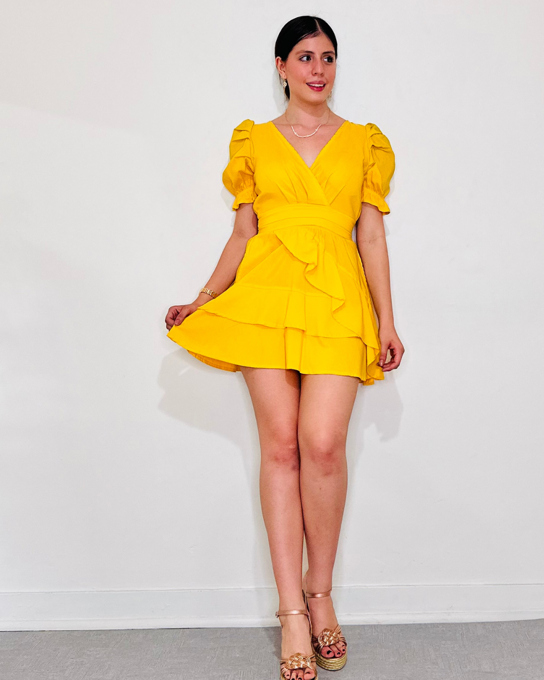 Vestido Jade Amarrilo