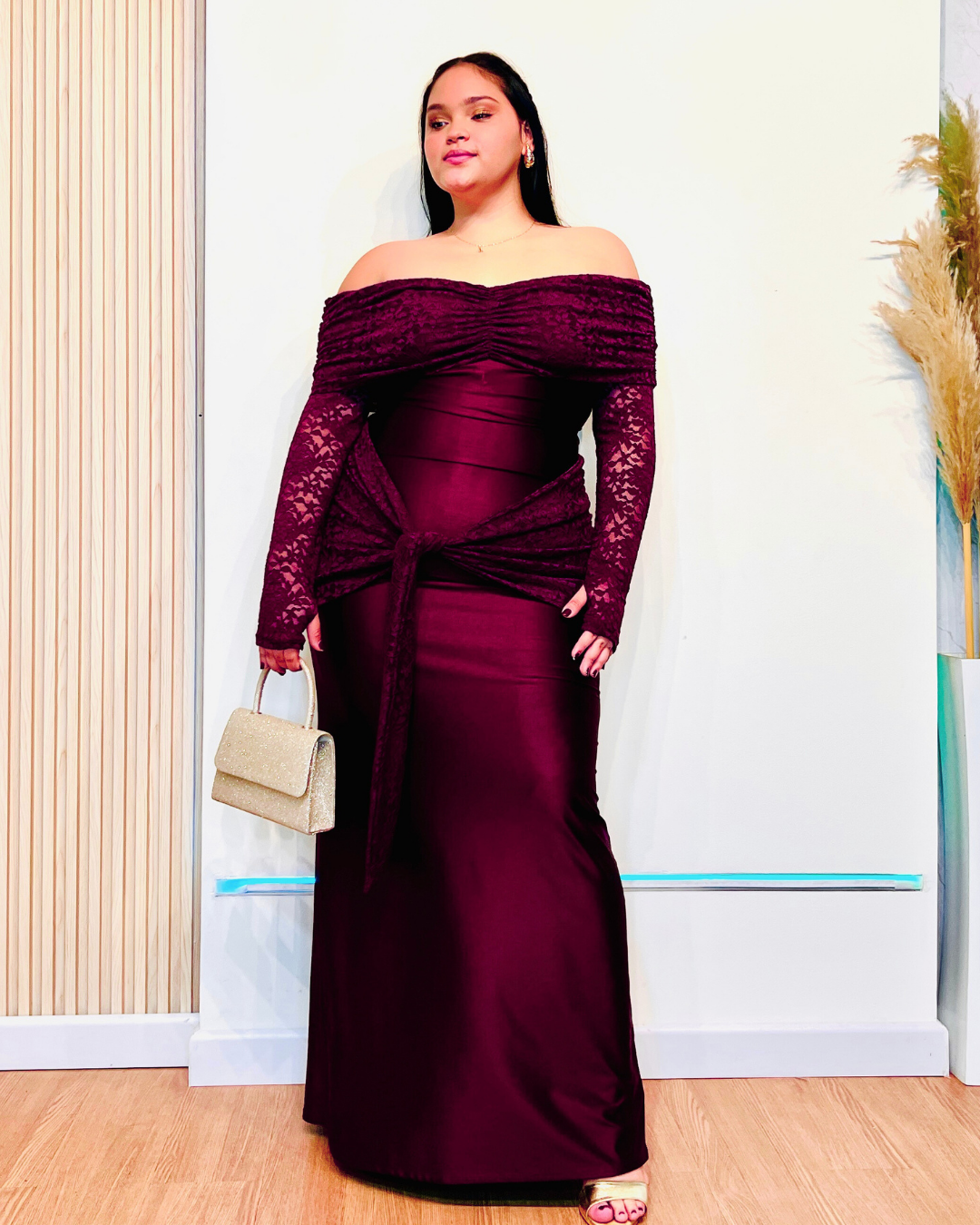 Vestido Kimberly Vinotinto