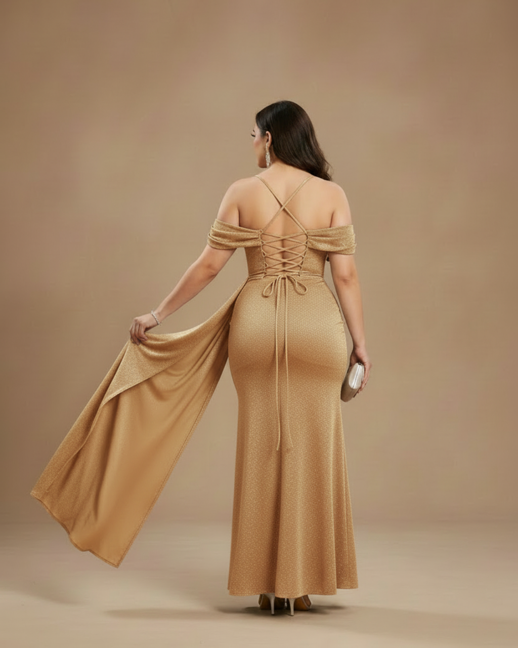 Vestido Amelí Dorado