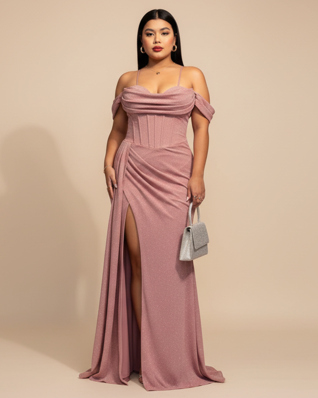 Vestido Amira Rosado