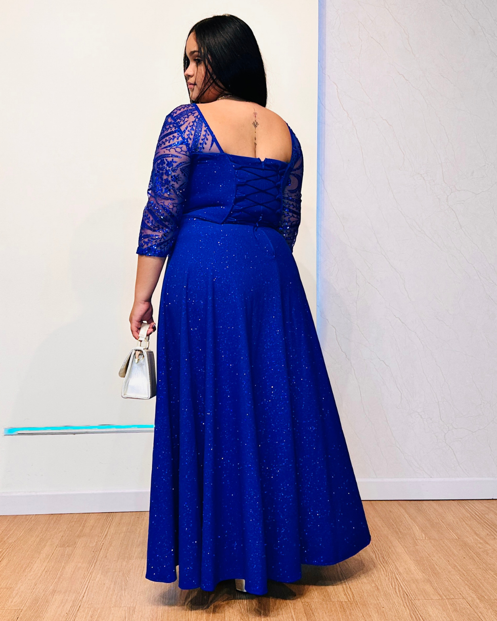 Vestido Hellen Azul rey